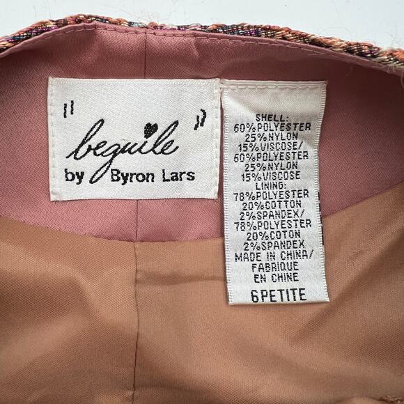 Anthropologie Beguile by Byron Lars Brocade Floral Dress Black Lace Sheath Mini - Picture 3 of 9